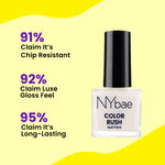 Buy NY Bae Color Rush Nail Paint - Joyful Jasmine 34 (9 ml) | Chip Resistant | Long Lasting | Quick Dry | Gel Nail Polish - Purplle
