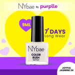 Buy NY Bae Color Rush Nail Paint - Joyful Jasmine 34 (9 ml) | Chip Resistant | Long Lasting | Quick Dry | Gel Nail Polish - Purplle
