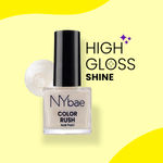 Buy NY Bae Color Rush Nail Paint - White Wonder 35 (9 ml) | Chip Resistant | Long Lasting | Quick Dry | Gel Nail Polish - Purplle