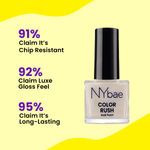 Buy NY Bae Color Rush Nail Paint - White Wonder 35 (9 ml) | Chip Resistant | Long Lasting | Quick Dry | Gel Nail Polish - Purplle