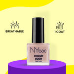 Buy NY Bae Color Rush Nail Paint - Pink Pearl 37 (9 ml) | Chip Resistant | Long Lasting | Quick Dry | Gel Nail Polish - Purplle