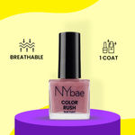 Buy NY Bae Color Rush Nail Paint - Quartz Queen 44 (9 ml) | Chip Resistant | Long Lasting | Quick Dry | Gel Nail Polish - Purplle
