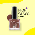Buy NY Bae Color Rush Nail Paint - Wild Walnut 45 (9 ml) | Chip Resistant | Long Lasting | Quick Dry | Gel Nail Polish - Purplle