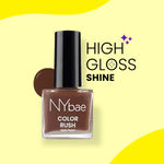 Buy NY Bae Color Rush Nail Paint - Latte Love 46 (9 ml) | Chip Resistant | Long Lasting | Quick Dry | Gel Nail Polish - Purplle