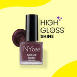 Buy NY Bae Color Rush Nail Paint - Hot Coffee 48 (9 ml) | Chip Resistant | Long Lasting | Quick Dry | Gel Nail Polish - Purplle