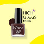 Buy NY Bae Color Rush Nail Paint - Baked Brownie 49 (9 ml) | Chip Resistant | Long Lasting | Quick Dry | Gel Nail Polish - Purplle