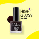 Buy NY Bae Color Rush Nail Paint - Wicked Wine 50 (9 ml) | Chip Resistant | Long Lasting | Quick Dry | Gel Nail Polish - Wicked Wine 50 - Purplle