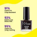 Buy NY Bae Color Rush Nail Paint - Wicked Wine 50 (9 ml) | Chip Resistant | Long Lasting | Quick Dry | Gel Nail Polish - Wicked Wine 50 - Purplle