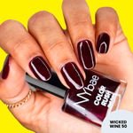 Buy NY Bae Color Rush Nail Paint - Wicked Wine 50 (9 ml) | Chip Resistant | Long Lasting | Quick Dry | Gel Nail Polish - Wicked Wine 50 - Purplle