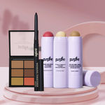 Buy Purplle Festive Glam Kit | Kajal |Foundation | Highlighter | Blush | Concealer Palette | - 1 Pc - Purplle