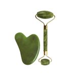 Buy Saturn by GHC Jade Roller & Gua Sha Massage Kit made of Natural Jade Stone, That Improves Facial Micro Circulation, Reduces Puffiness & Wrinkles, Improves Skin Elasticity - Purplle