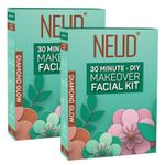 Buy NEUD 6-Step DIY Makeover Facial Kit for Salon-Like Glow at Home - 2 Packs (60 gm Each) - Purplle