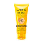 Buy Lakme Sun Expert Super Matte Lotion Sunscreen SPF 30 PA++ with Niacinamide & Vit C | Broad spectrum UVA/B protection | Blue light protection | No White Cast | for all dry, normal skin| 100ml - Purplle