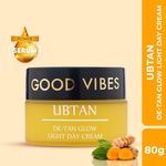 Buy Good Vibes De Tan Glow Ubtan Light Day Cream 80 gm (GT) - Purplle