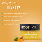 Buy Good Vibes De Tan Glow Ubtan Light Day Cream 80 gm (GT) - Purplle