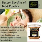Buy Online Quality Store Tulsi Powder - 200 gm |tulsi powder for face organic |tulsi leaf powder |Tulsi Leaf/Leaves/Ocimum Sanctum |Holy Basil Powder for Skin & Hair |Ocimum Sanctum{Jar_tulsi_powder_200g} - Purplle