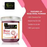Buy Online Quality Store Rose Powder - 125 g |pure rose powder for face | No Chemicals |No Preservative, No Pesticides |face mask for acne |Acne Treatment{jarRosepowder_125gm} - Purplle