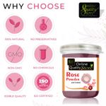 Buy Online Quality Store Rose Powder - 125 g |pure rose powder for face | No Chemicals |No Preservative, No Pesticides |face mask for acne |Acne Treatment{jarRosepowder_125gm} - Purplle