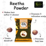 Buy Online Quality Store Ritha Powder - 400 gm |reetha powder |Organic Reetha Powder For Hair Growth|Aritha|Reetha|Ritha|Soapnuts (Sapindus Mukorossi) Powder For Silky & Smooth Hairs - Purplle