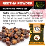 Buy Online Quality Store Ritha Powder - 400 gm |reetha powder |Organic Reetha Powder For Hair Growth|Aritha|Reetha|Ritha|Soapnuts (Sapindus Mukorossi) Powder For Silky & Smooth Hairs - Purplle