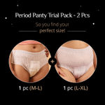 Buy Carmesi Disposable Period Panties- Trial Pack (M+L) 2 units - Purplle