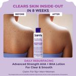 Buy Sanfe Clear & Confident Glycolic Acid Body Lotion | Daily AHA Lotion| Smooths Rough & Bumpy Skin - With Niacinamide, Lactic & Glycolic Acid | Smooth Skin from 1st Use | 200ml - Purplle