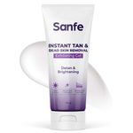 Buy Sanfe Instant Tan & Dead Skin Removal Exfoliating Gel | Visibly Removes Tan | Exfoliates Dead Skin in Minutes | Smooth & Bright Skin | 100g - Purplle