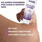 Buy Sanfe Instant Tan & Dead Skin Removal Exfoliating Gel | Visibly Removes Tan | Exfoliates Dead Skin in Minutes | Smooth & Bright Skin | 100g - Purplle