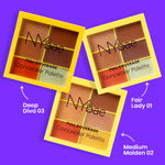 Buy NY Bae Full Coverage Concealer Palette - Deep Diva 03 (9 gm) | Concealer | Foundation | Contour | Colour Correctors | Glowing Deep Skin | Face Makeup | Creamy Finish - Purplle