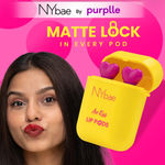 Buy NY Bae Air Kiss Lip Pods - Cherry 01 (2.4 gm) | Creamy Matte Lipstick | Red & Brown Lipstick | Long Lasting | Lip & Cheek Stain | Moisturising | Airpods Case | Travel Kit - Purplle