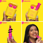 Buy NY Bae Air Kiss Lip Pods - Peach Sensation 06 (2.4 gm)| Creamy Matte Lipstick | Mauve & Brown Lipstick | Long Lasting | Lip & Cheek Stain | Moisturising | Airpods Case | Travel Kit - Purplle