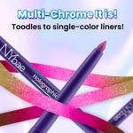Buy NY Bae Holographic Gel Eyeliner - Pink Chrome 02 | Kajal | Waterproof Eyeliner | Long Lasting | Eyeshadow | Pen Eyeliner | Green Pink Eyeliner | Eye Makep (0.25g) - Purplle