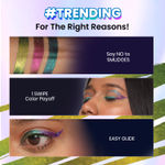 Buy NY Bae Holographic Gel Eyeliner - Electric Lime 03 | Kajal | Waterproof Eyeliner | Long Lasting | Eyeshadow | Pen Eyeliner | Neon Green Blue Eyeliner | Eye Makep (0.25g) - Purplle