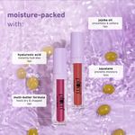 Buy Plum Glassy Glaze Lip Lacquer |Glossy Finish|3-in-1 Lipstick + Lip Balm + Gloss | 08 Fuchsia Fiesta - Purplle