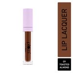 Buy Plum Glassy Glaze Lip Lacquer |Glossy Finish| 3-in-1 Lipstick + Lip Balm + Gloss |09 Toasted Almond - Purplle