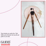 Buy GUBB Essential Trio Kit Set Of 3 Makeup Brushes (Foundation Brush, Eyeshadow Brush & Lip Brush) - Purplle