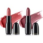 Buy FACES CANADA Festive Pout - Weightless Creme Finish Lipstick Pack of 2 - Amber + Love Nude (4gx2) | Creamy Finish | Silky Smooth Texture | Long Lasting Rich Color | Hydrated Lips | Vitamin E, Jojoba Oil, Shea Butter, Almond Oil - Purplle