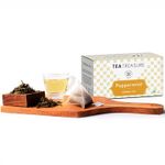 Buy Tea Treasure Peppermint Herbal Infusion Tea - Antioxidants Rich Refreshing Tea - 1 TeaBox (18 Pyramid Tea Bags) - Purplle