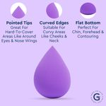 Buy GUBB Beauty Blender Makeup Sponge Set of 4 - Purple Assorted - Purplle