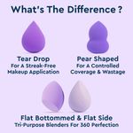 Buy GUBB Beauty Blender Makeup Sponge Set of 4 - Purple Assorted - Purplle