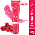 Buy Dot & Key Barrier Repair Ceramide & Peptide Lip Balm SPF 50, PA+++ | Plush Pink Non Sticky Tinted Lip Balm for Smooth, Healthy & Plump Lips | 10g - Purplle