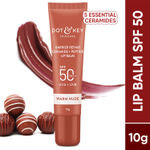 Buy Dot & Key Barrier Repair Ceramide & Peptide Lip Balm SPF 50, PA+++ | Warm Nude Non Sticky Tinted Lip Balm for Smooth, Healthy & Plump Lips | 10g - Purplle