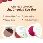 Buy Mamaearth Nourishing Natural Lip Cheek & Eye Tint with Vitamin C & Rose- 03 Rose Pink (4 gm) - Purplle