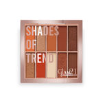 Buy Glam 21 Shades of Trend Eyeshadow Palette | 10 Highly Pigmented Shades |Smudge Free & Long-Lasting| Shimmery Finish| 4gm - Shade -01 - Purplle