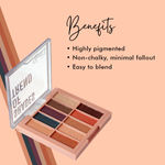 Buy Glam 21 Shades of Trend Eyeshadow Palette | 10 Highly Pigmented Shades |Smudge Free & Long-Lasting| Shimmery Finish| 4gm - Shade -03 - Purplle