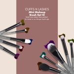 Buy Cuffs N Lashes Mini Makeup Brushes | Set of 10, Travel Size Makeup Brushes | Beginners to Pro - Purplle