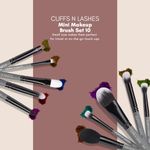 Buy Cuffs N Lashes Mini Makeup Brushes | Set of 10, Travel Size Makeup Brushes | Beginners to Pro - Purplle