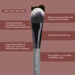 Buy Cuffs N Lashes Mini Makeup Brushes | Set of 10, Travel Size Makeup Brushes | Beginners to Pro - Purplle