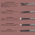 Buy Cuffs N Lashes Mini Makeup Brushes | Set of 10, Travel Size Makeup Brushes | Beginners to Pro - Purplle