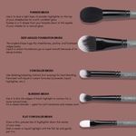 Buy Cuffs N Lashes Mini Makeup Brushes | Set of 10, Travel Size Makeup Brushes | Beginners to Pro - Purplle